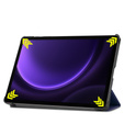 Pouzdro pro Samsung Galaxy Tab S9 FE, trojité, námořnicky modré