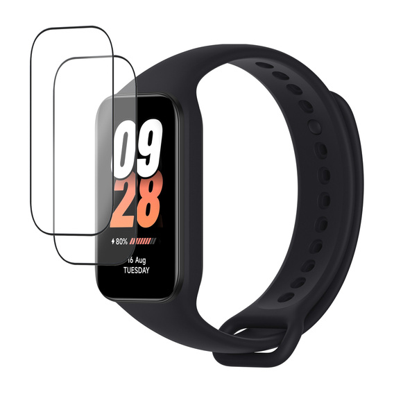 2x hybridní sklo ERBORD pro Xiaomi Smart Mi Band 8 Active