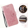 Klopové pouzdro pro Xiaomi Redmi Note 13 5G, Mandala, růžové rose gold