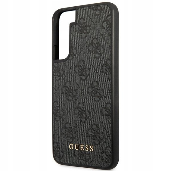 Pouzdro GUESS pro Samsung Galaxy S23 4G Metal Gold Logo, šedé
