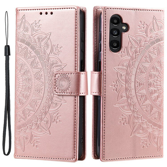 Klopové pouzdro pro Samsung Galaxy A55 5G, Mandala Flower, zelené
