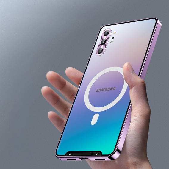 Ochranné pouzdro na fotoaparát pro Samsung Galaxy Note 10+ Plus, CamShield MagSafe, transparentní / fialové