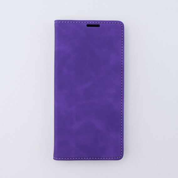 Pouzdro pro Oppo A78 4G, ERBORD Vintage peněženka s klopou, fialové