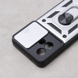 Pouzdro pro Motorola Moto G84 5G, CamShield Slide, stříbro