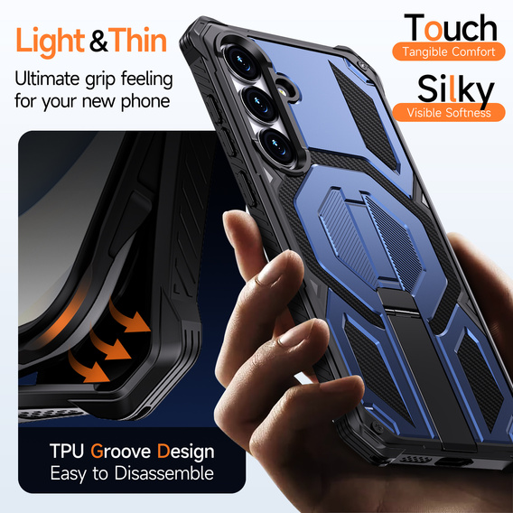 Ochranné pouzdro s podstavcem kompatibilní s MagSafe pro Samsung Galaxy S25 FE