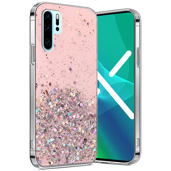 Pouzdro pro Huawei P30 Pro, Glittery, růžové