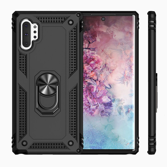 Pancéřové pouzdro pro Samsung Galaxy Note 10+ Plus, Nox Case Ring, černé