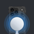 Pouzdro pro iPhone 17 Pro, pro MagSafe, pancéřované se stojánkem, černé
