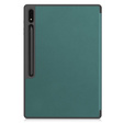 Pouzdro pro Samsung Galaxy Tab S10 Ultra, Smartcase s prostorem pro stylus, zelené