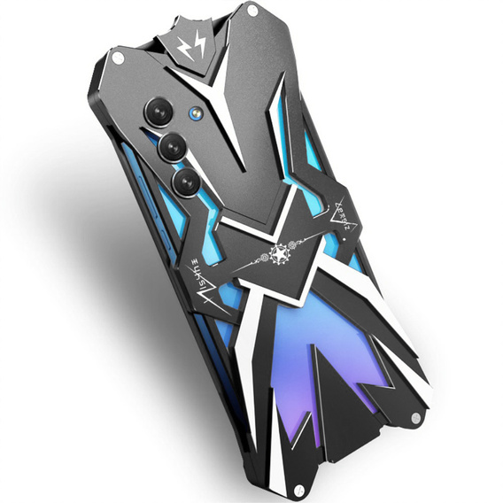 Pancéřové pouzdro pro Samsung Galaxy A14 5G/4G, Aluminum Alloy, černé