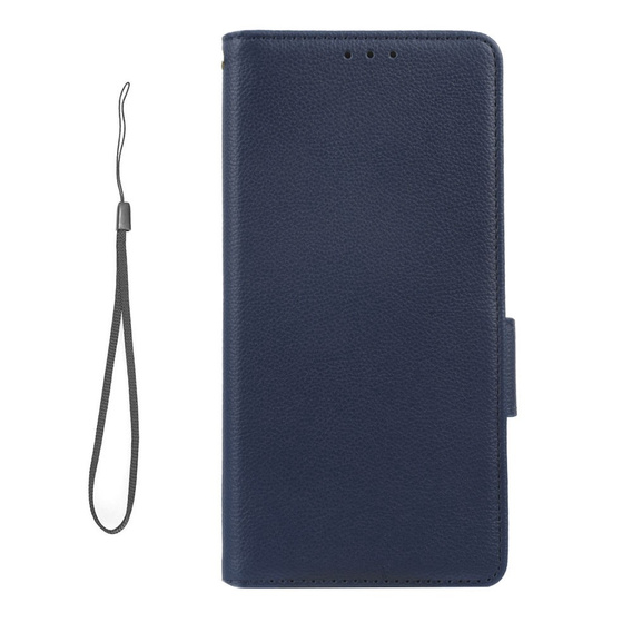 Klopové pouzdro pro Motorola Moto G72, Wallet Thin Magnet, námořnicky modré