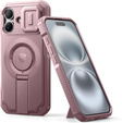Pancéřové pouzdro pro iPhone 16, Dexnor CamProtect MagSafe, růžové