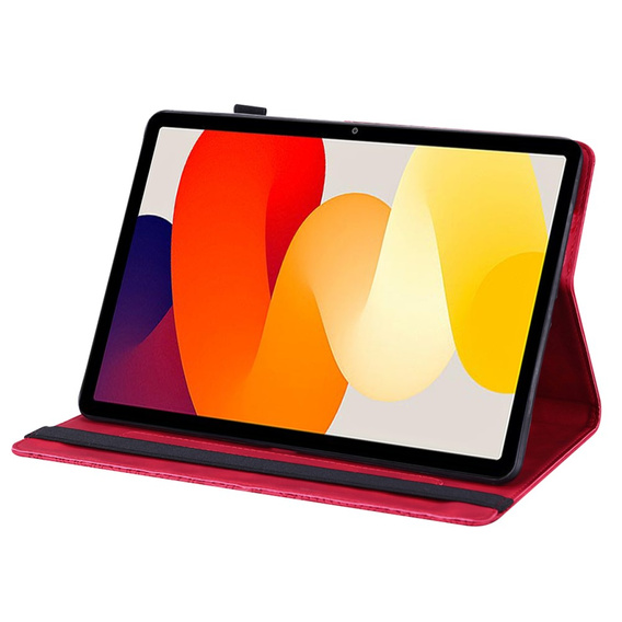 Pouzdro s klopou pro Xiaomi Redmi Pad SE 11", flower, červené