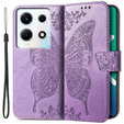 Klopové pouzdro pro Infinix Note 30 VIP, Butterfly, fialové