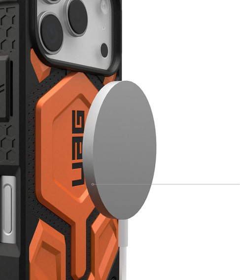 Pouzdro Urban Armor Gear pro iPhone 17 Pro, Monarch Pro MagSafe, oranžové