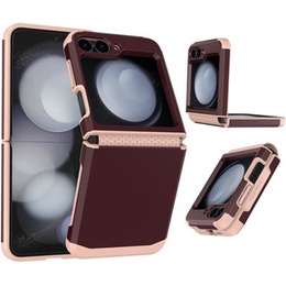 Pancéřované pouzdro pro Samsung Galaxy Z Flip7 FE / Z Flip6, Armor Shockproof, kaštanové