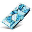Klopové pouzdro pro Xiaomi Redmi Note 13 Pro 4G / Xiaomi Redmi Note 14S / Xiaomi Poco M6 Pro 4G, Wallet, Marble modré