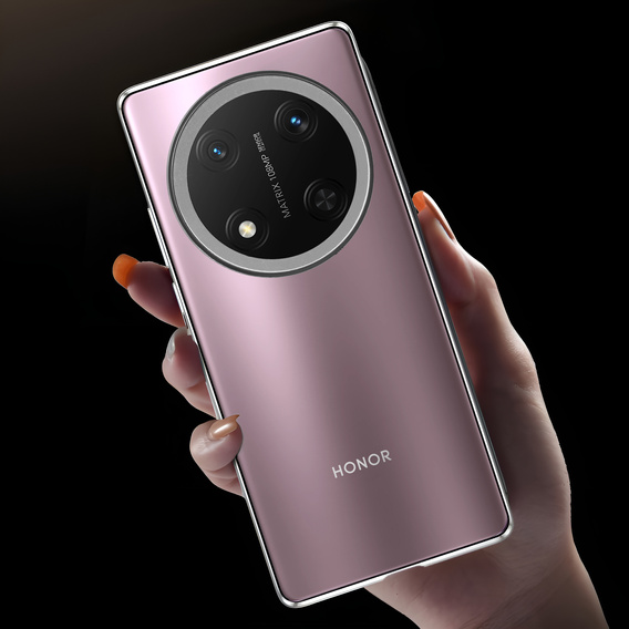 Pouzdro pro Honor Magic 7 Lite, Magnetic Dual Glass, stříbrné