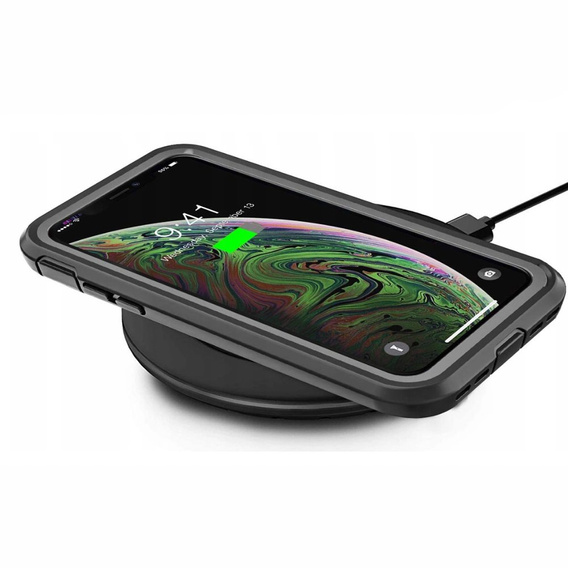 Pouzdro pro iPhone X/XS, Shockproof, s fólií, černé