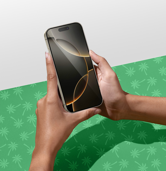 Tvrzené sklo 5D Full Glue Smart Palm pro iPhone 16 Pro Max