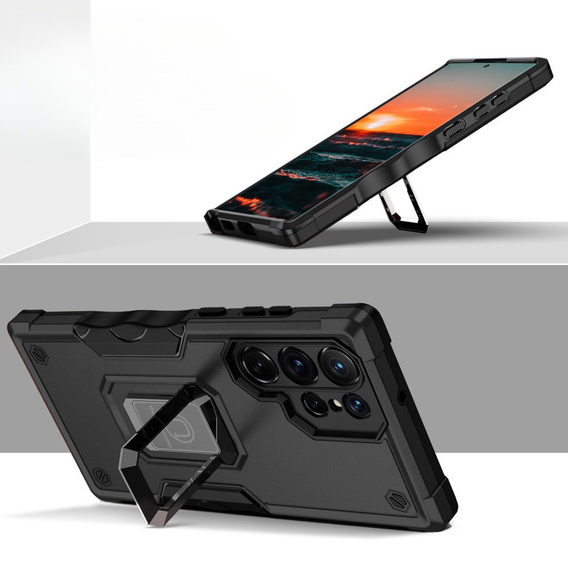 Pouzdro pro Samsung Galaxy S23 Ultra, Dual-Layer Armor, černé