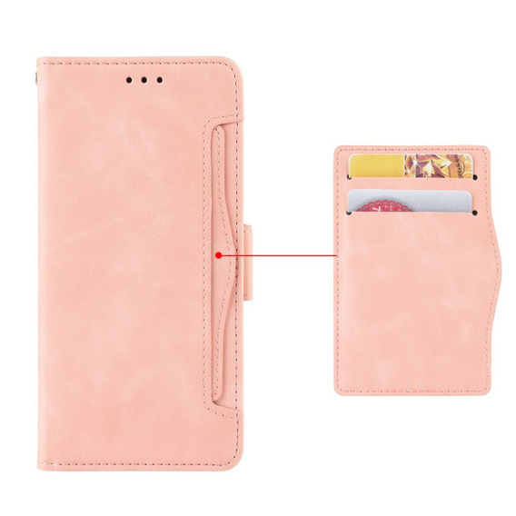 Klopové pouzdro pro LG Velvet, Card Slot, růžové