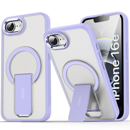 Pouzdro pro Iphone 16E, matný stojánek, pro MagSafe, fialové