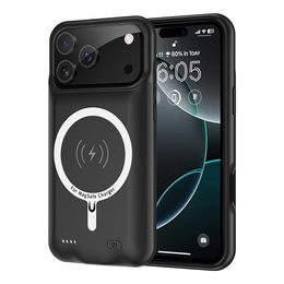 Pouzdro s baterií pro iPhone 17 Pro Max Powerbank 6000mAh MagSafe