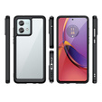 Pouzdro pro Motorola Moto G84 5G, Fusion Hybrid, transparentní / černé