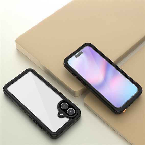 Pouzdro pro iPhone 17, vodotěsné IP68 Redpepper, černé
