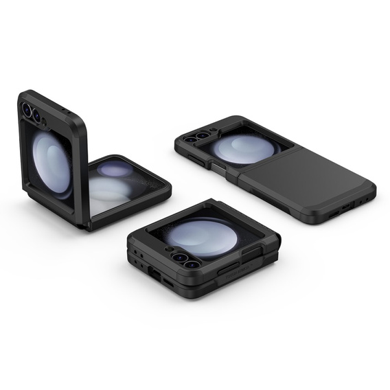 Pancéřované pouzdro pro Samsung Galaxy Z Flip7 FE / Z Flip6, Armor Shockproof, černé