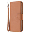 Klopové pouzdro pro Nokia G11 / G21, Litchi Wallet Case, hnědé