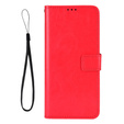 Klopové pouzdro pro Samsung Galaxy A36, Crazy Horse Wallet, červené