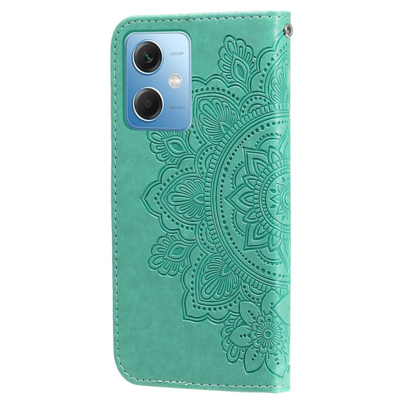 Klopové pouzdro pro Xiaomi Redmi Note 12 5G / POCO X5 5G, Mandala Flower, zelené