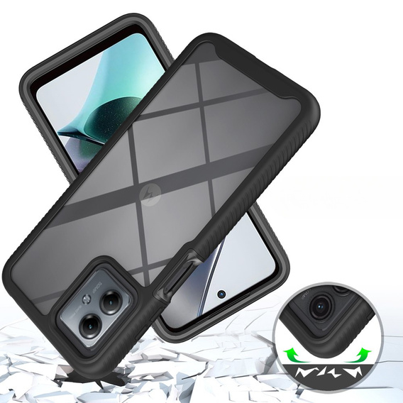 Pouzdro pro Motorola Moto G54 5G, Shockproof, s fólií, černé