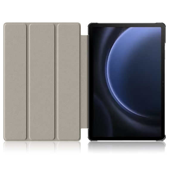 Pouzdro pro Samsung Galaxy Tab S9 FE+ Plus, Smartcase s prostorem pro stylus, zelené