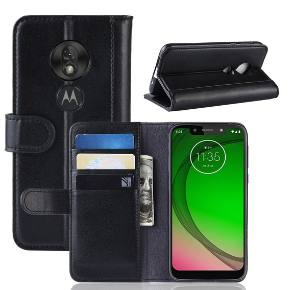 Klopové pouzdro pro Motorola Moto G7 Play, Flexi Book, černé