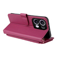 Flipové pouzdro pro Oppo Reno 13 Pro 5G, Crossbody Leather Wallet, kaštanové