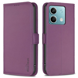 Klopové pouzdro pro Xiaomi Redmi Note 13 5G, BINFEN Wallet, tmavě fialové