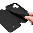 Pouzdro Dux Ducis pro iPhone 17, Skin Pro, s klopou, s přihrádkou na kartu, černé