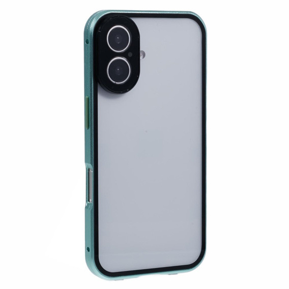 Pouzdro pro iPhone 16, Magnetic Dual Glass, zelené