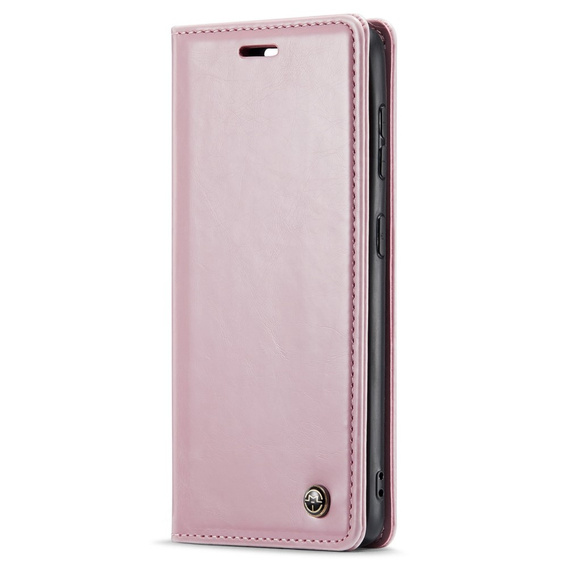 CASEME flipové pouzdro pro Samsung Galaxy S21 FE, Waxy Textured, růžové