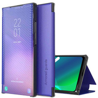 Klopové pouzdro pro Xiaomi 11T / 11T Pro, Carbon Fiber Folio Flip, modré