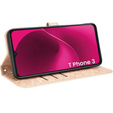Flipové pouzdro pro T Phone 3 5G, Wallet Rhombus, zlaté