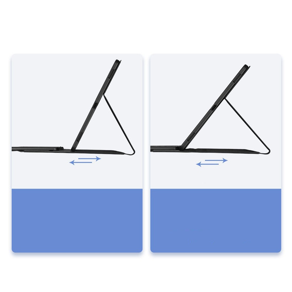 Pouzdro + klávesnice Samsung Galaxy Tab S8 Ultra, Dux Ducis Magnetic, černé