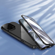 Pouzdro pro iPhone 16 Pro, Magnetic Dual Glass, černé