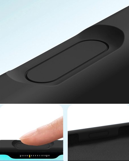 Silikonové pouzdro pro iPhone 17 Pro Max, pro MagSafe, proti nárazu, černé