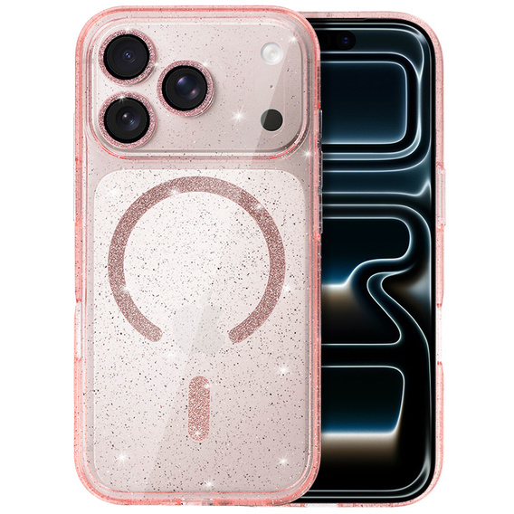 Silikonové pouzdro ERBORD Glitter MagSafe pro iPhone 17 Pro Max