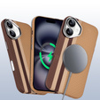 Pouzdro pro iPhone 16, Carbon Fiber MagSafe, žluté