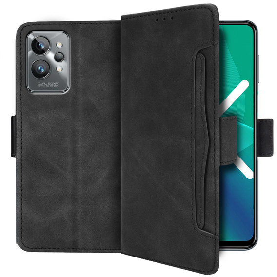 Klopové pouzdro pro Realme GT2 Pro, Card Slot, černé